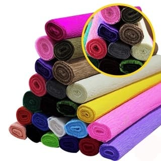 1 Papel Crepom Italiano Sólido Super Crepe 48 Cm X 2,5 Mts