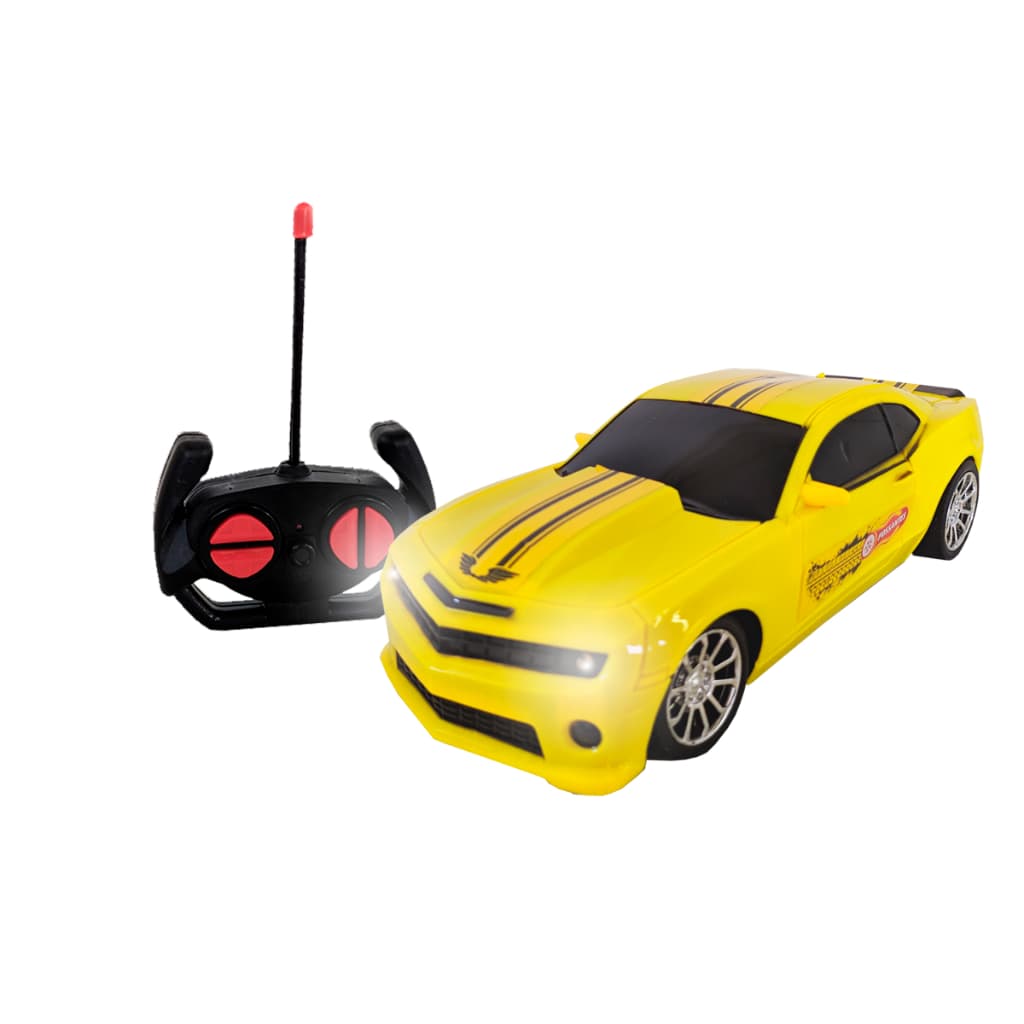 Carrinho Controle Remoto 7 Funções Com Farol Carro Camaro