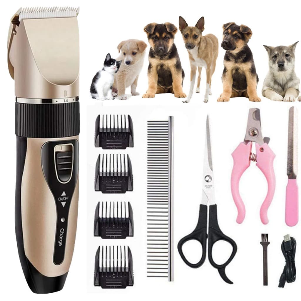 Máquina De Tosa Para Pets Corta Pelo Sem Fio Cachorro Gato Coelho
