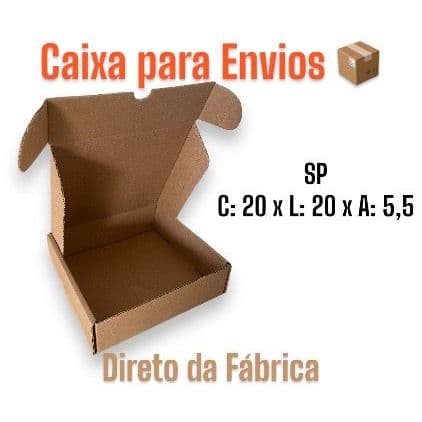 Kit Caixas De Papelão para Envios 20x20x5