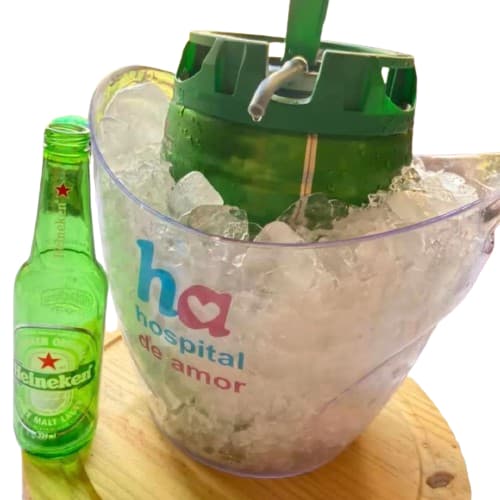 KIT 5 Baldes De Gelo Champanheira 8lts Personalizados - Balde Bebidas Gelo Combo Personalize