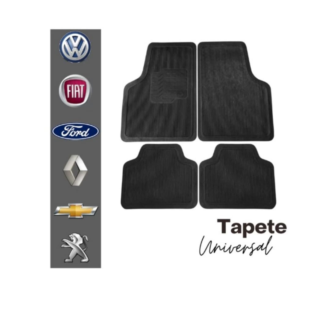 Tapete de Carro FIAT 4 peças  Uno Doblo Fiorino Argo Siena Strada Palio Tapete de Carro