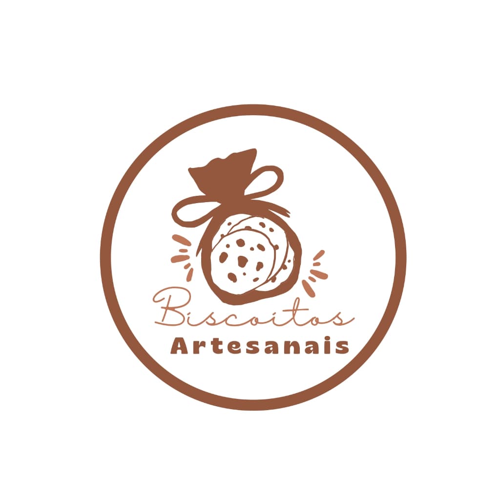 Etiqueta Adesiva "biscoitos artesanais" 30x30mm - 50un