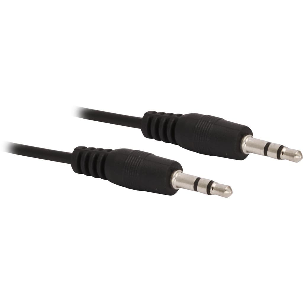 Kit 10 Cabo P2 x P2 120cm Preto Storm