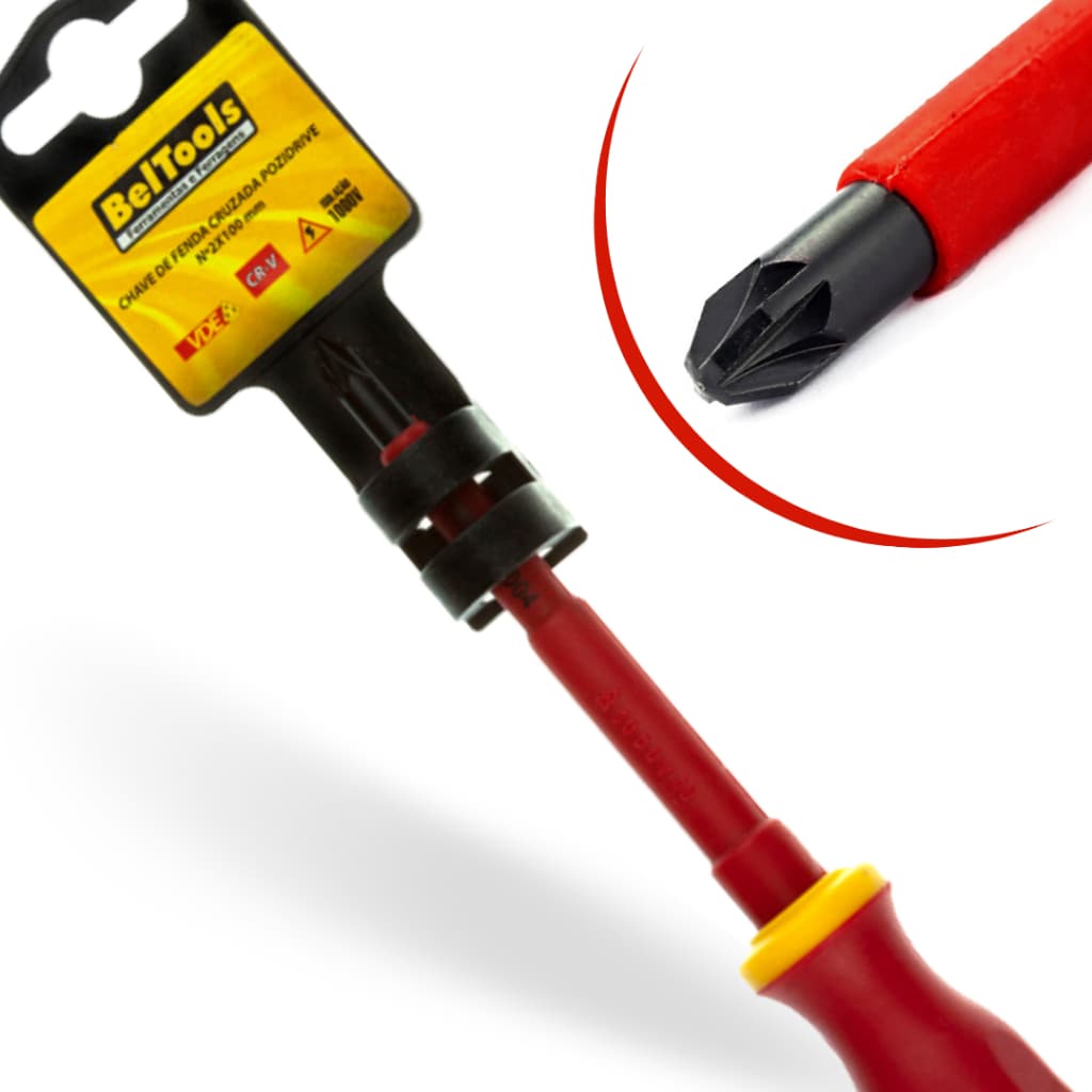 Chave Pozidrive VDE 2x100mm Beltools