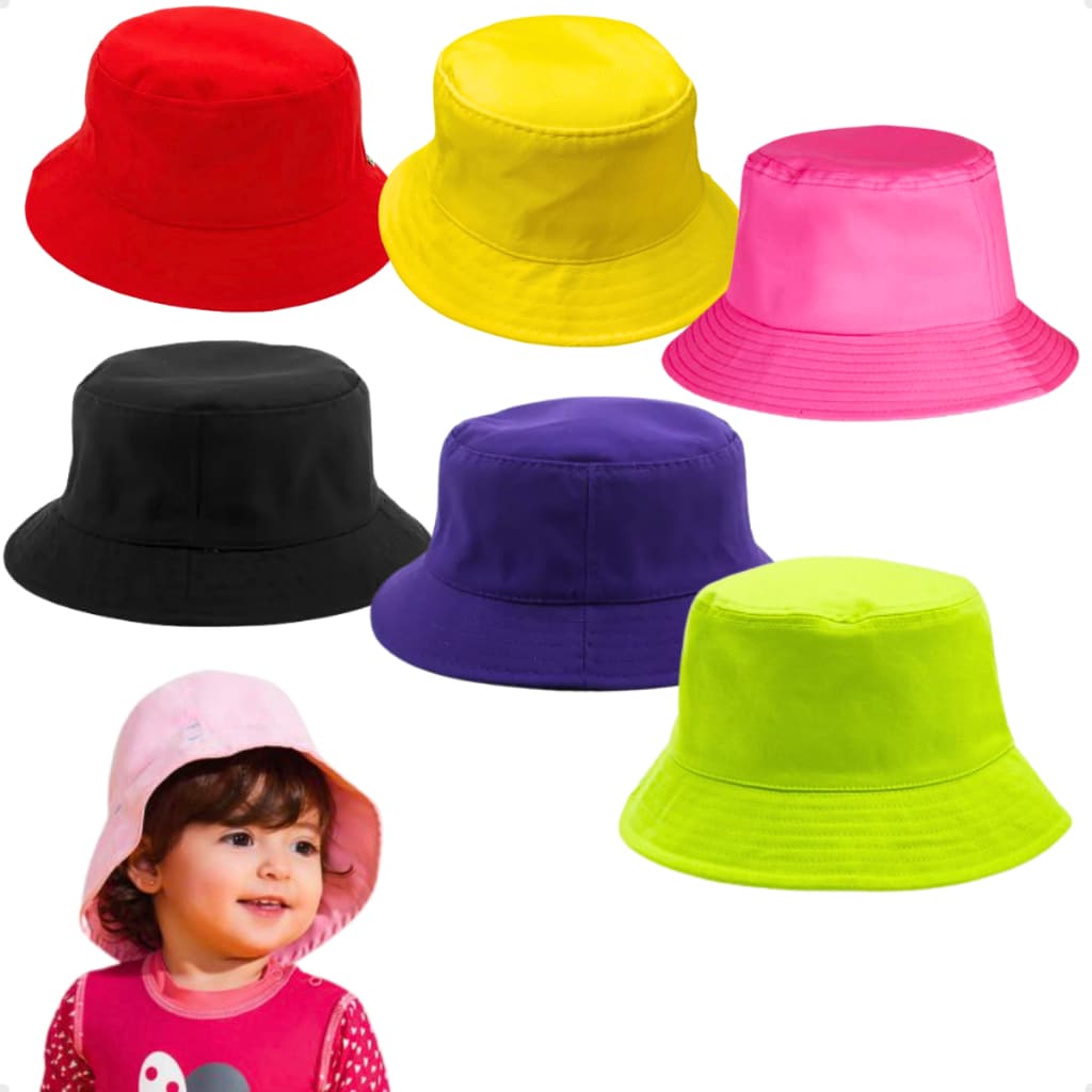 Bucket Infantil 1ao5 Praia Moda Criança Confortavel Estiloso