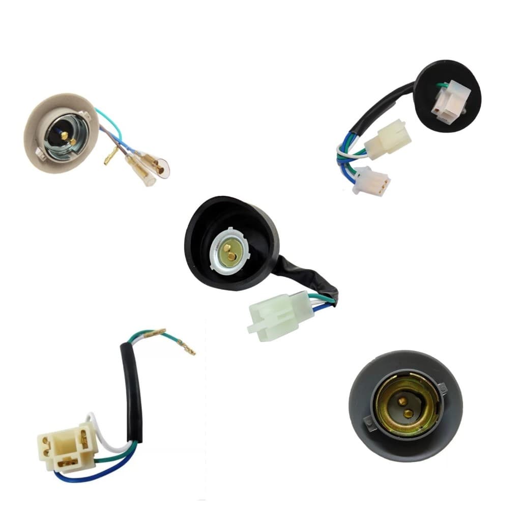 Soquete Conector Farol Plug Para Lâmpada H4 M5 Cg Bros Pop 110