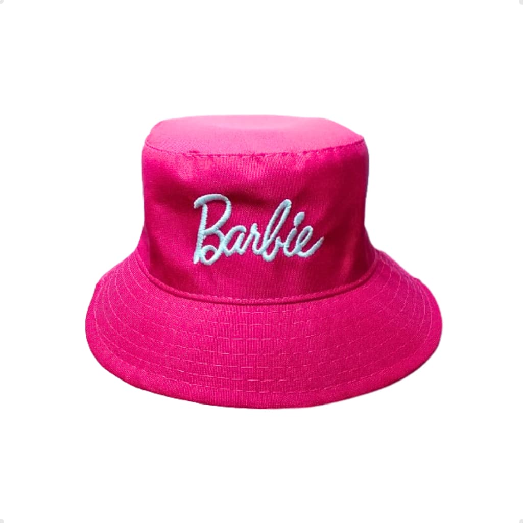 Chapeu Bucket Hat Infantil Hat Barbie Moda Verão Praia 4ao8