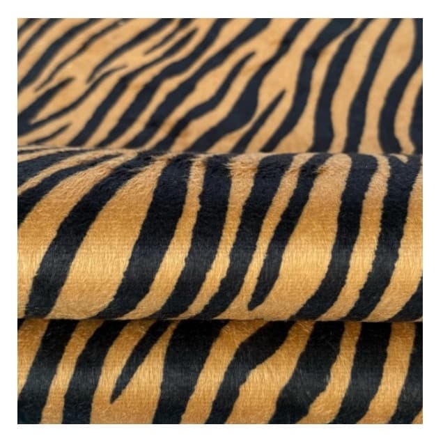Tecido Velboa Pelúcia Estampa Zebra Mr Pêlo Baixo 3,5x1,50m