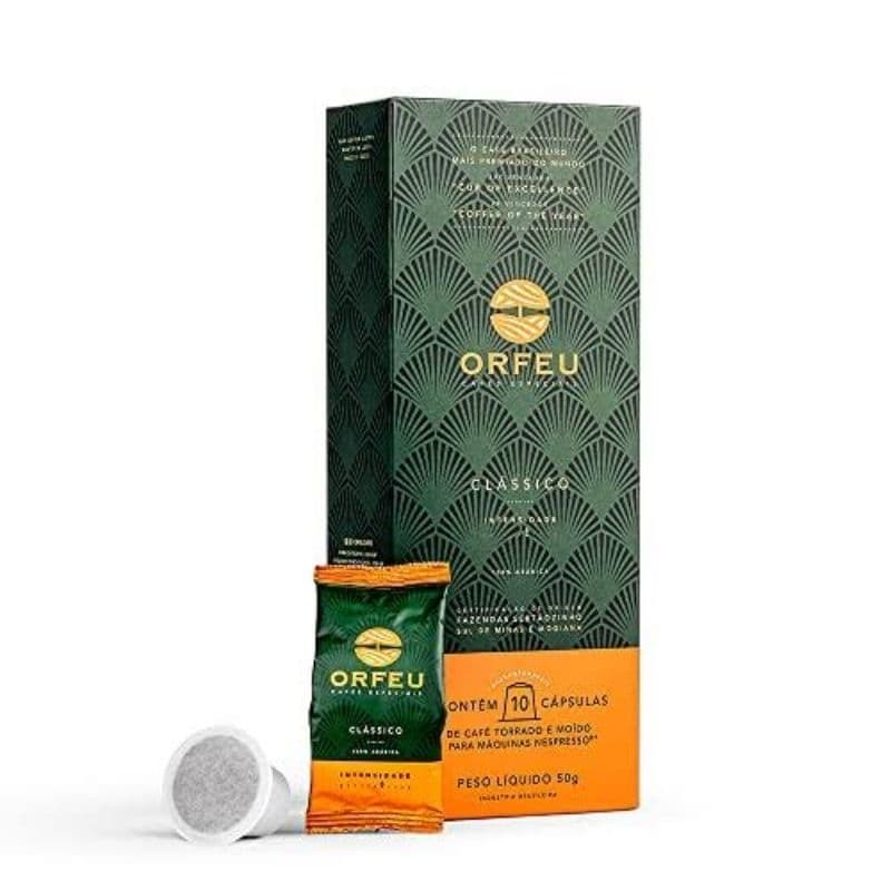 Cápsulas De Café Clássico Orfeu Compatível Com Nespresso 10 Cápsulas
