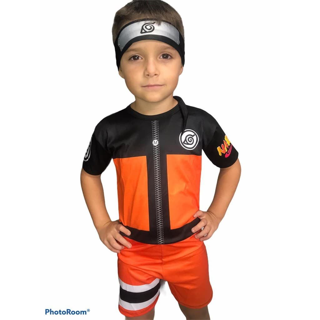 Fantasia Do Naruto Infantil Uzumaki Infantil Cosplay Anime