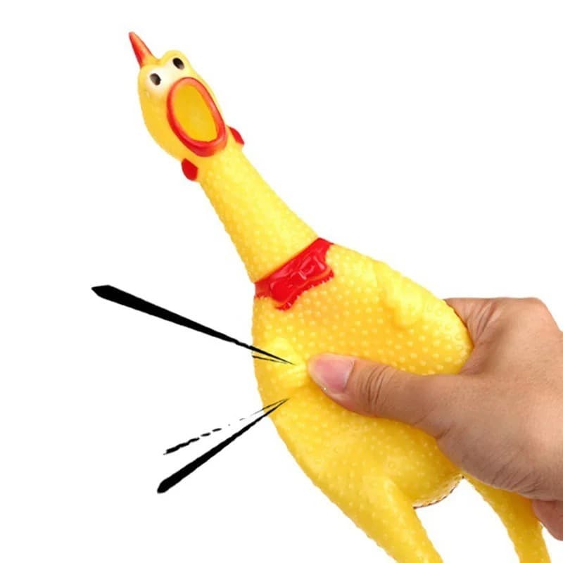 Galinha Frango Borracha Mordedor Cachorro Pet Faz Barulho / Brinquedos Cachorro