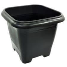 Kit Vaso de Planta Quadrado Vasos para Plantas Médio e Pequeno Flores Decoração Jardim Flor Preto