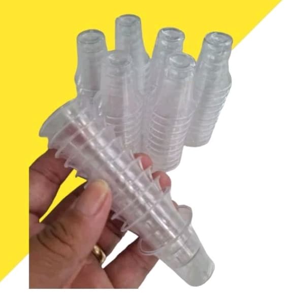 Kit copinho de acrílico cálice santa ceia 50 unidades
