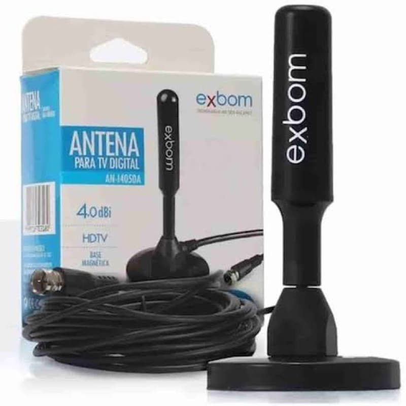 Kit Antena Tv Digital (interna/externa) Prova Agua E 4m Cabo