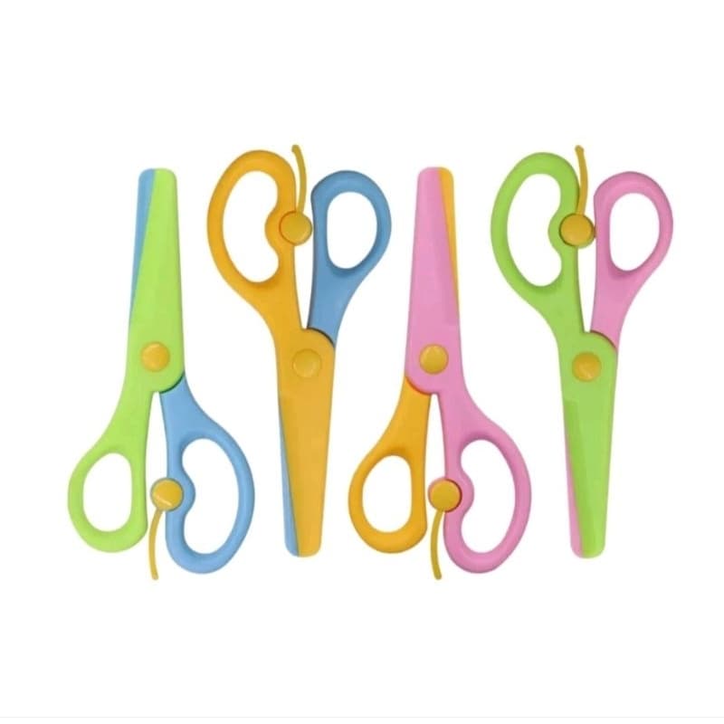 Tesoura Escolar Não Corta Cabelo KIDS Ponta Redonda