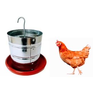 COMEDOURO TUBULAR 3KG GALINHAS E AVES