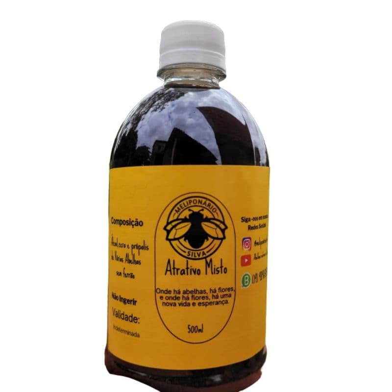 Atrativo Misto 500ml Para Capturas De Abelhas Sem Ferrão
