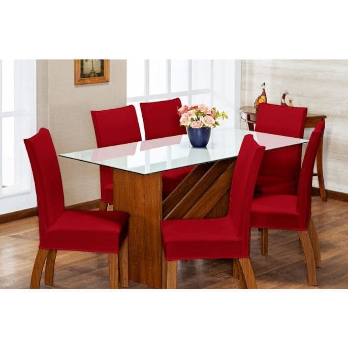 Kit 4 Capas Para Cadeira De Jantar Com Elástico