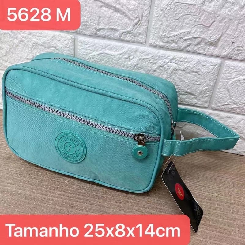 Necessaire Bolsa De Mão Masculino Feminina Bag Multiuso 2 Divisórias necesser para Viagem Trabalho