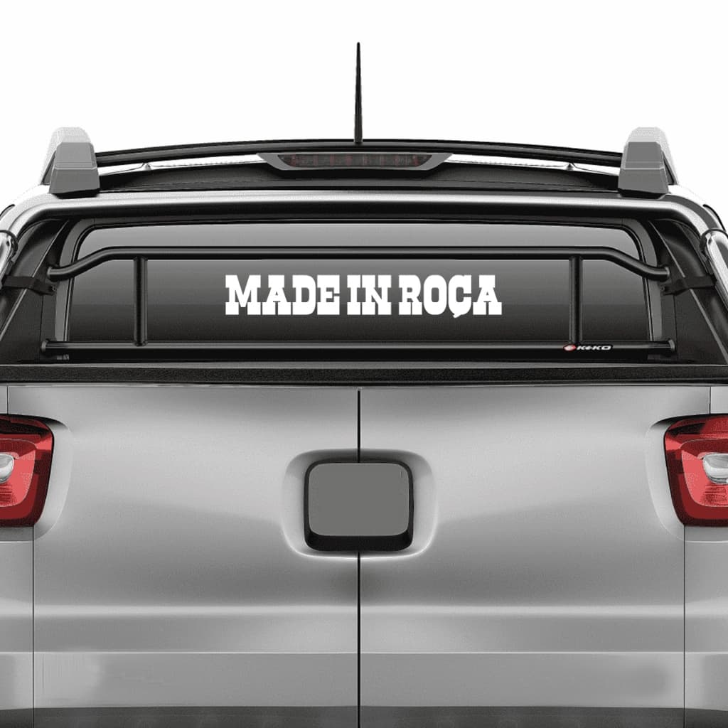 Adesivo Vidro Traseiro Made In Roça Sertanejo Agro Carro Automotivo