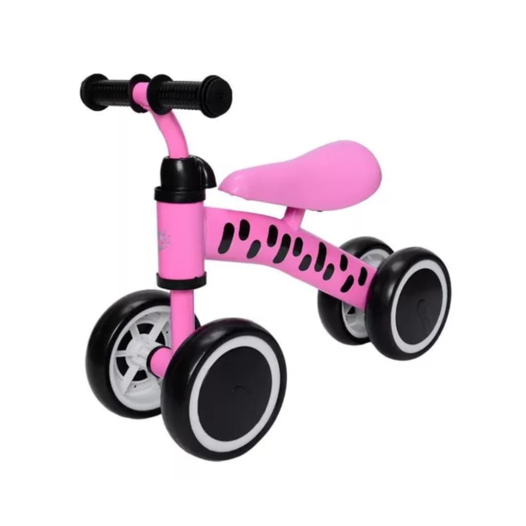 Brinquedo Bicicleta Sem Pedal Andador Bebe Infantil Treina Equilibrio Treinamento Zippy Toys Cor Rosa