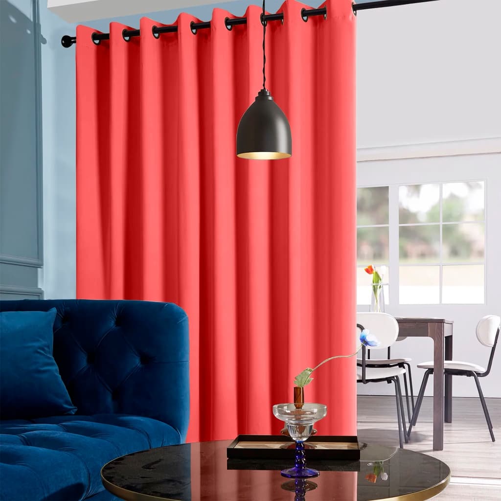 Cortina Semi-Blackout Sala e Quarto 6.00m x 2.80m - Vermelho