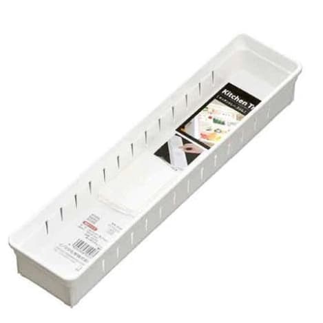 Cesta Organizadora com Divisor Multiuso Inomata 34x8cm - do Japão