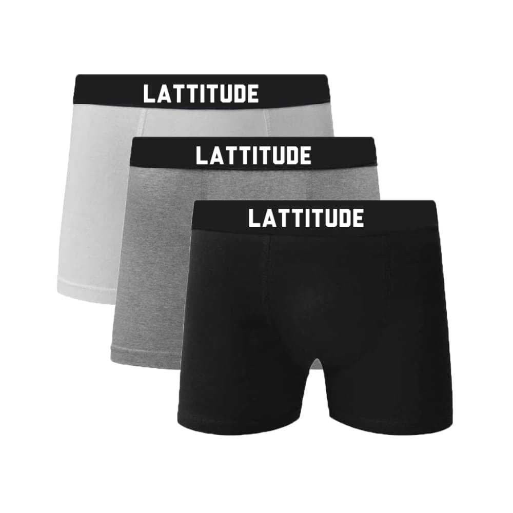 Kit 05 Cuecas Boxer de Algodão Masculinas Lattitude Men