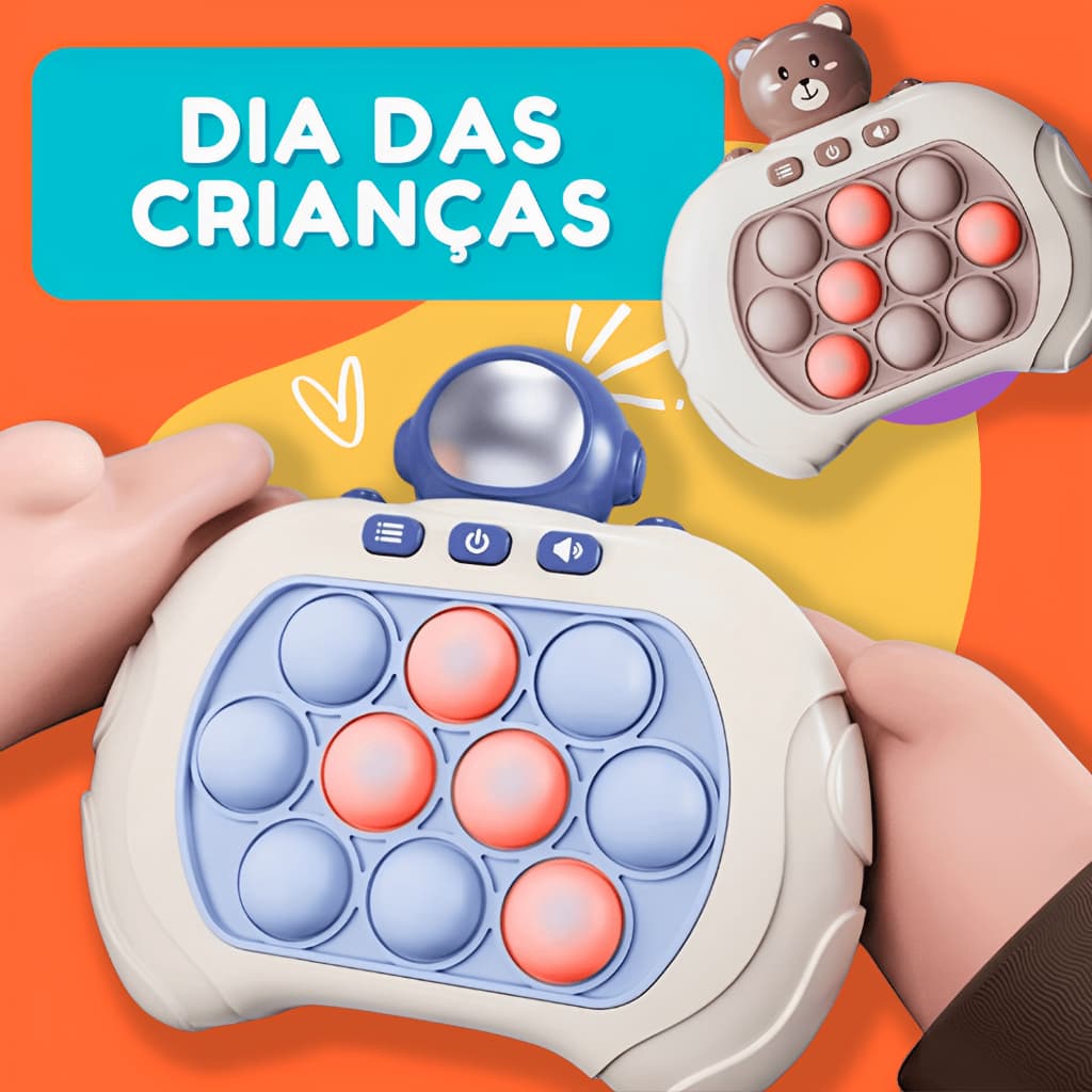 Pop it Mini Gamer Brinquedo Console Anti Stress Eletrônico