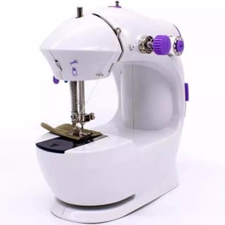 Mini Máquina Costura Portátil Elétricco Pedal Bivolt