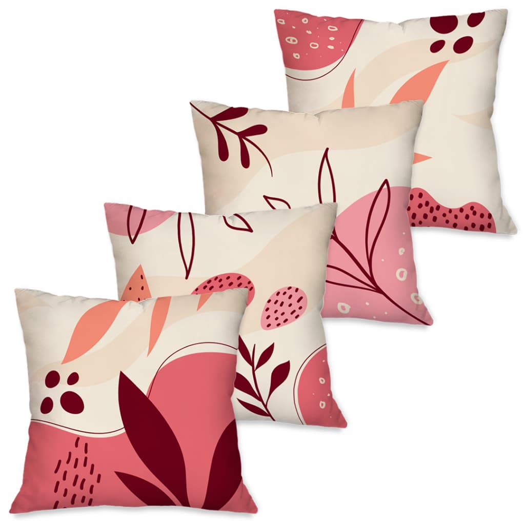 Kit 4 Capas de Almofada Decorativas Minimalista 45x45cm