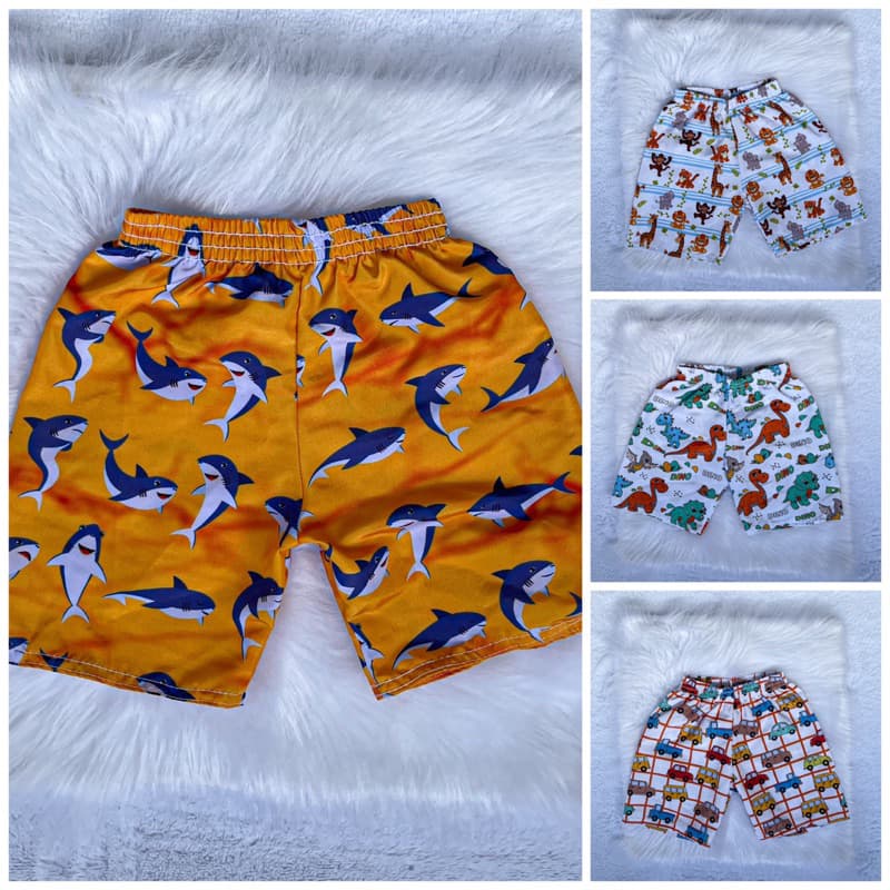 Kit 4 Bermudas Masculinas Infantil De tactel 100% Algodão