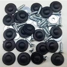 Kit Parafuso Forro Papelão Porta Fusca Brasília Kombi Preto universal