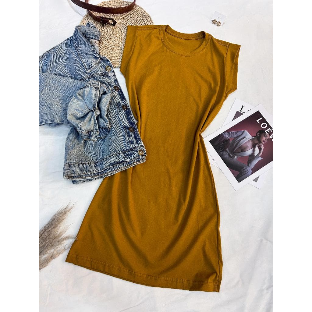 Vestido camiseta algodão Básica