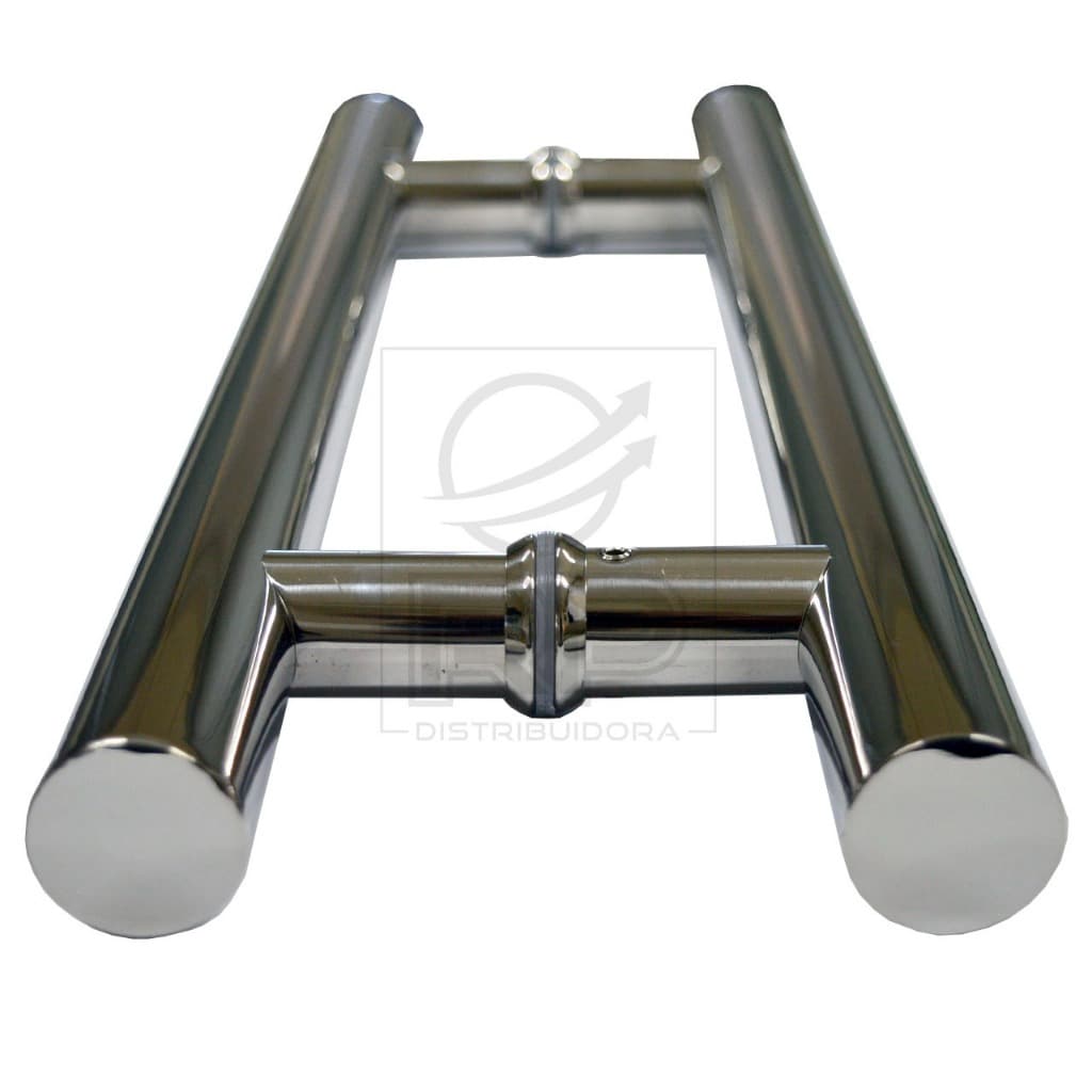 Puxador Tubular Cromado em Inox 45cm x 30cm Estética e Praticidade envio imediato (para vidro)