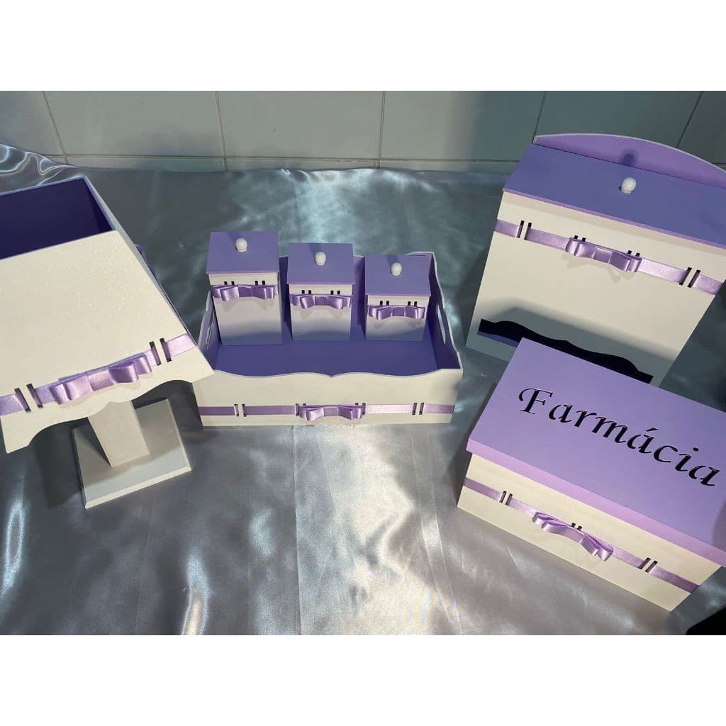 Kit Higiêne para Bebê Lilás