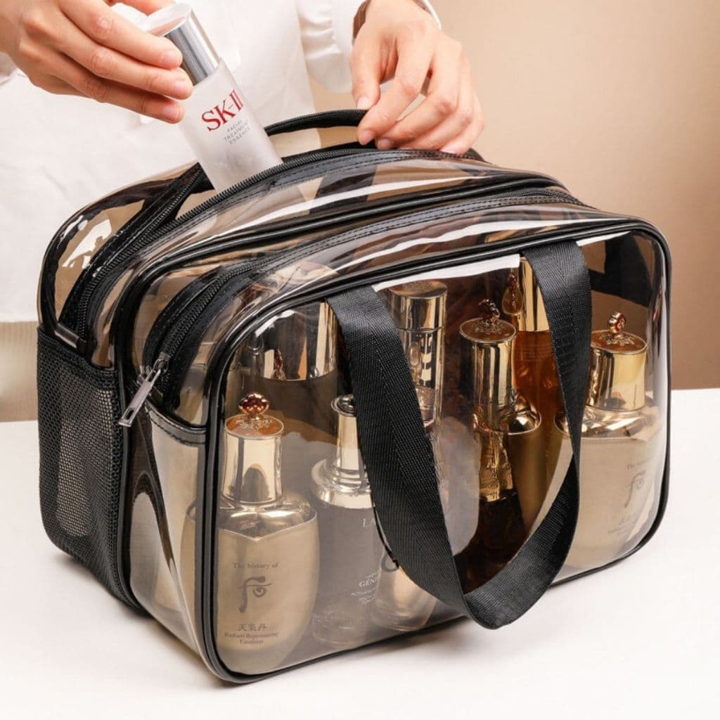 Necessaire Feminina Grande Viagem Bolsa Organizador Maquiagem