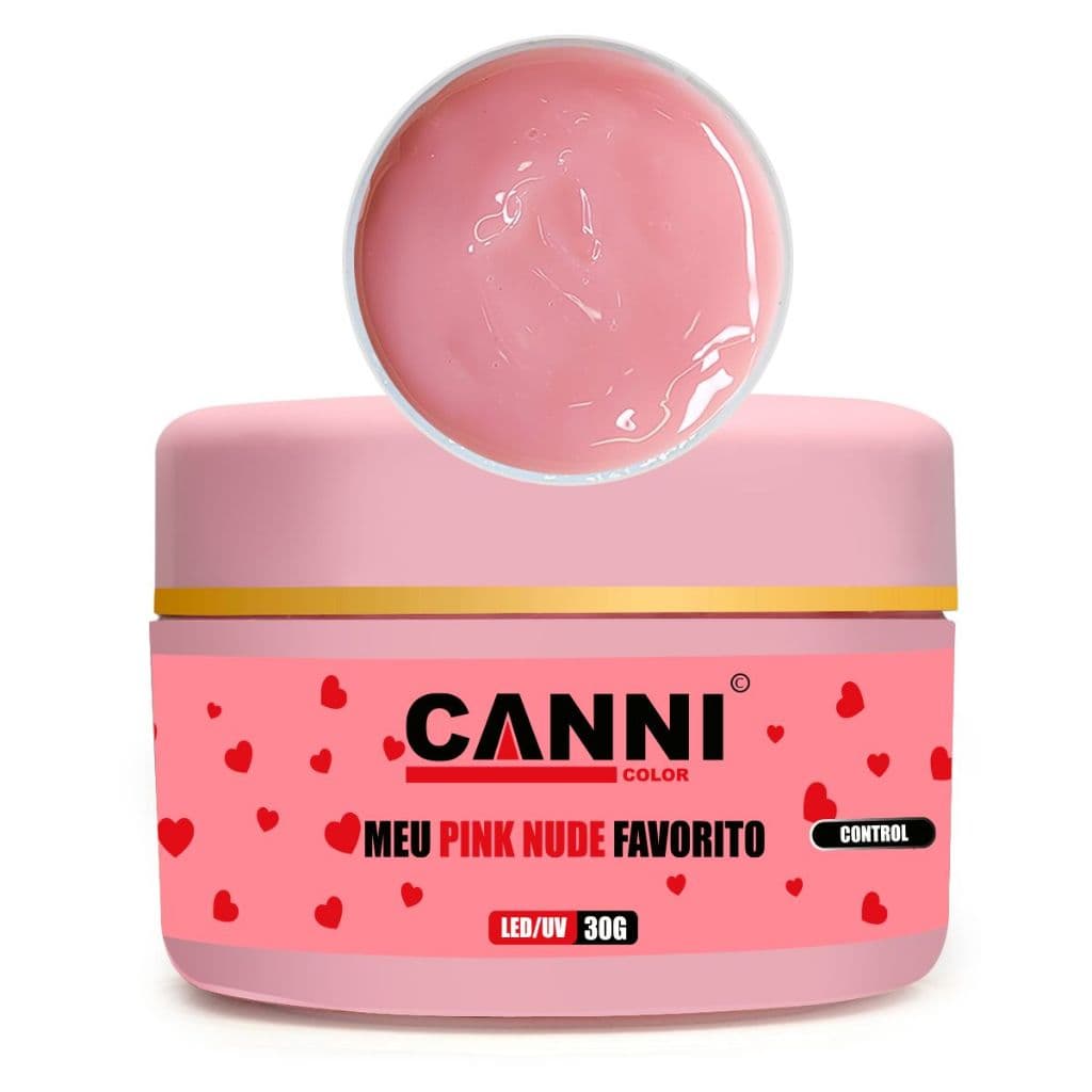 Gel Meu Pink Nude Favorito Control 30G Unhas Em Gel Canni