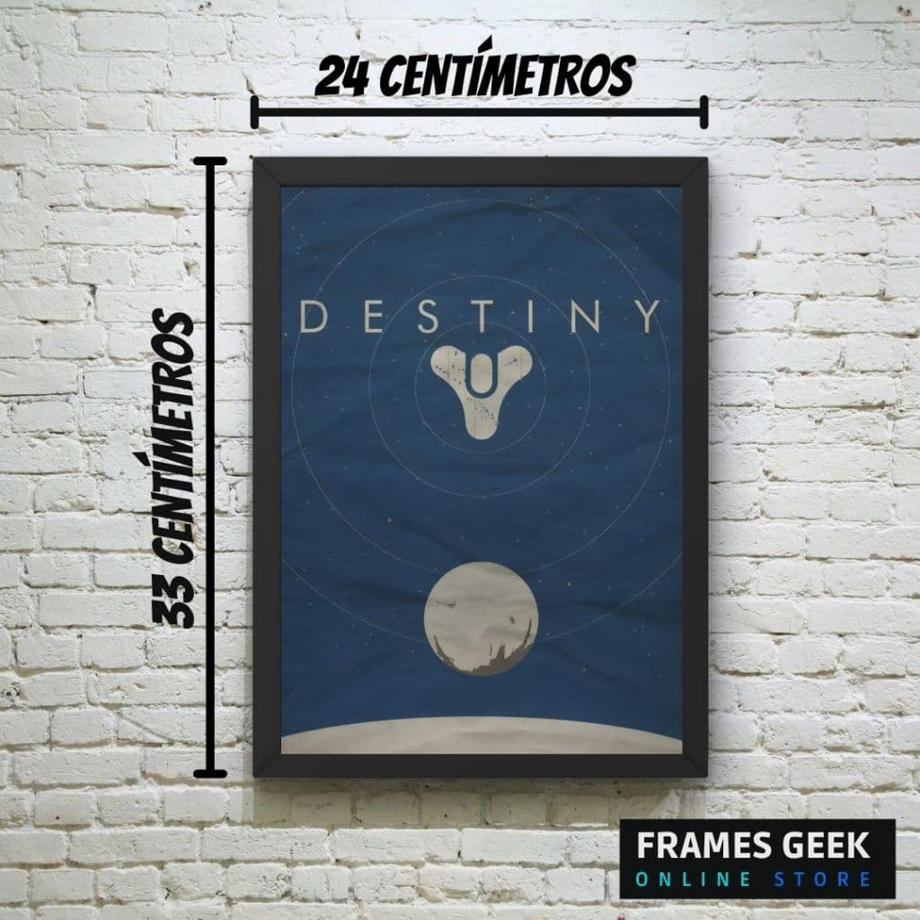 Quadro decorativo: Destiny - quarto sala gamer setup geek nerd moldura parede destiny 2 arcano