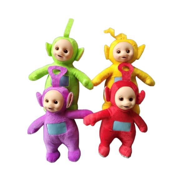 Bonecos Florescente Teletubbies com rosto emborrachado cheiroso