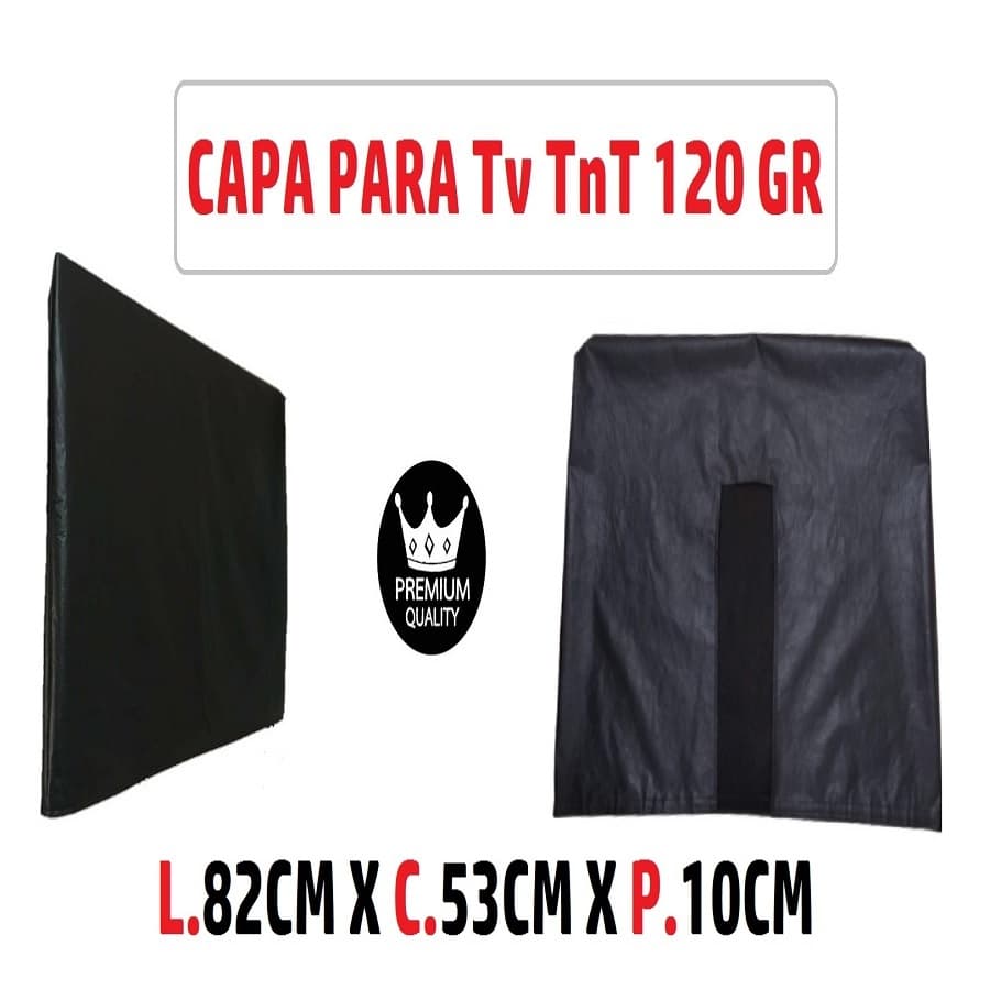 capa tv led 32P aberto atras tnt lavavel de 120 gramas tnt original