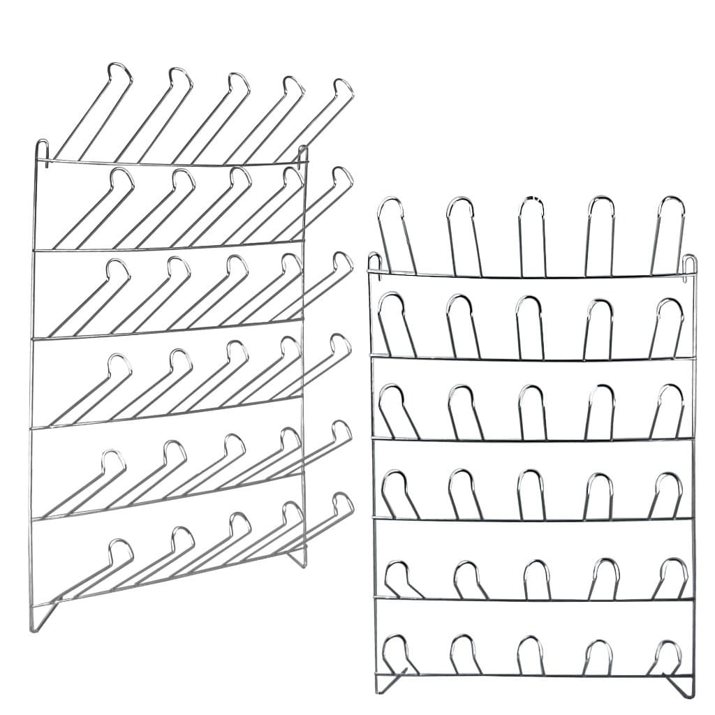 Kit com 2 Escorredor de Copos 30 Lugares Parede Para Cozinha Restaurantes e Lanchonetes