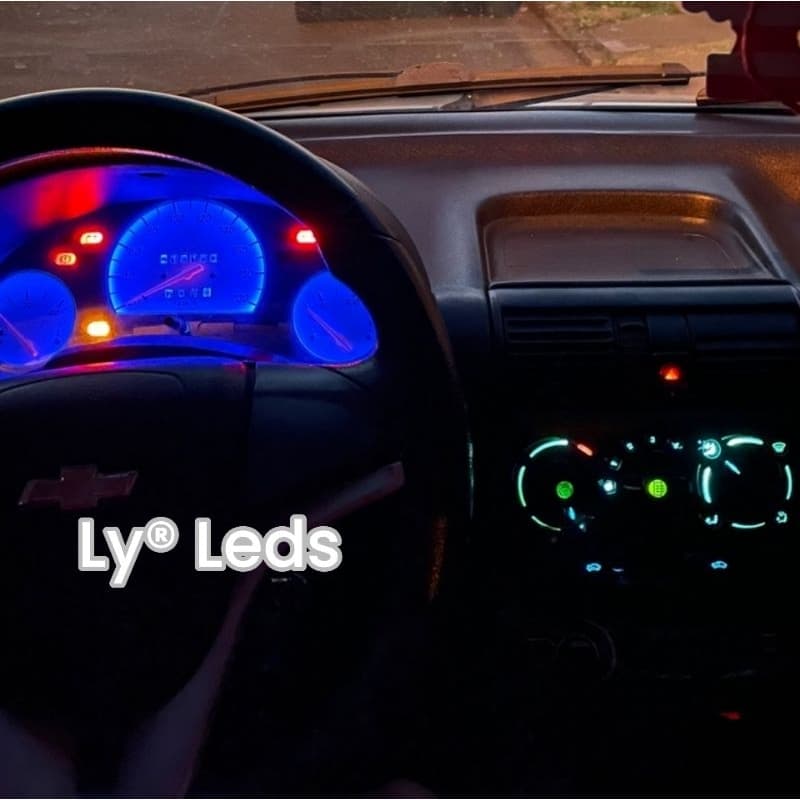 LÂMPADA LED PAINEL CORSA WIND ICE BLUE AZUL CRYSTAL