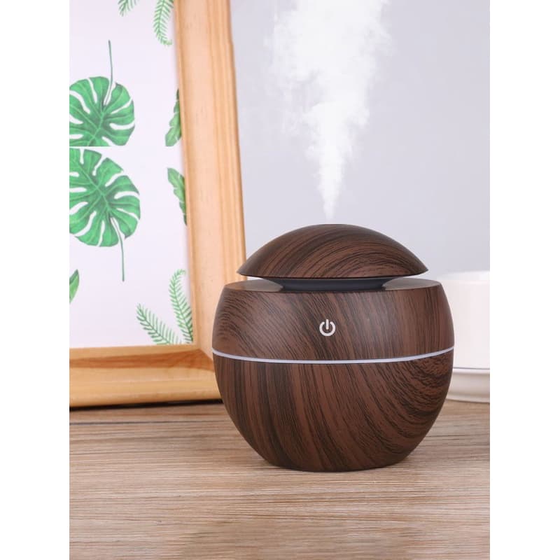 Mini Difusor Aromatizador com touch madeira
