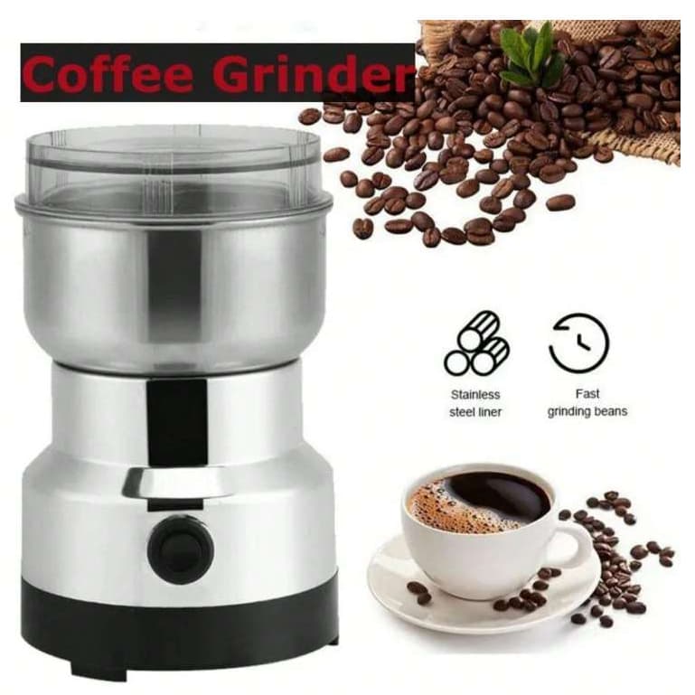 Moedor Triturador de Café Grãos Elétrico Inoxidável Processador de Café e Multiuso Ultra Rápido