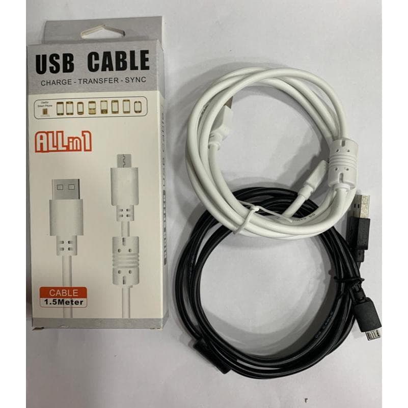 Kit C/10 Cabos V8+USB Para Carregar OU Transferir Dados Caixa Cinza