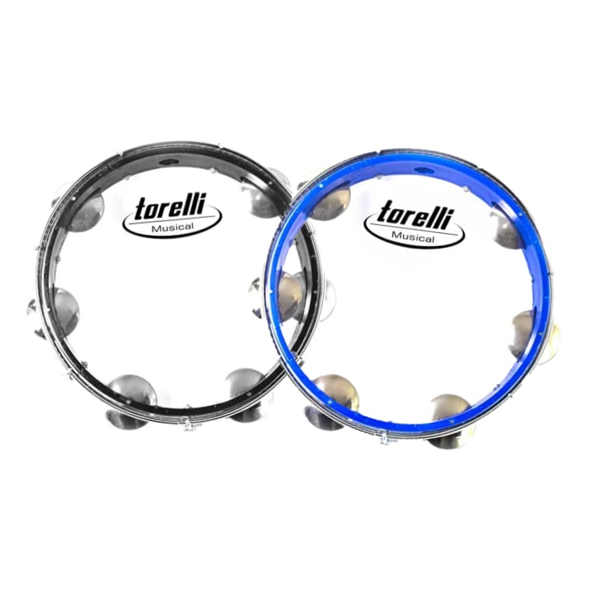 Pandeiro Torelli 10 Polegadas - Pele Transparente TP348 - Escolha a Cor