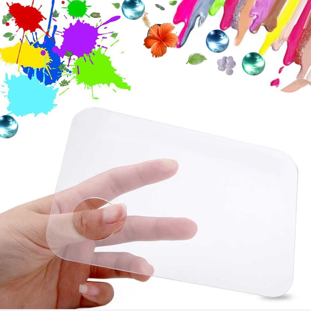 Paleta De Acrílico Para Misturar Maquiagem Tinta Base Corretivo Esmalte Sombra Gliter Pigmento Placa