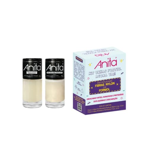 Kit Esmaltes Anita unhas fortes - Agora vai! 2 unidades